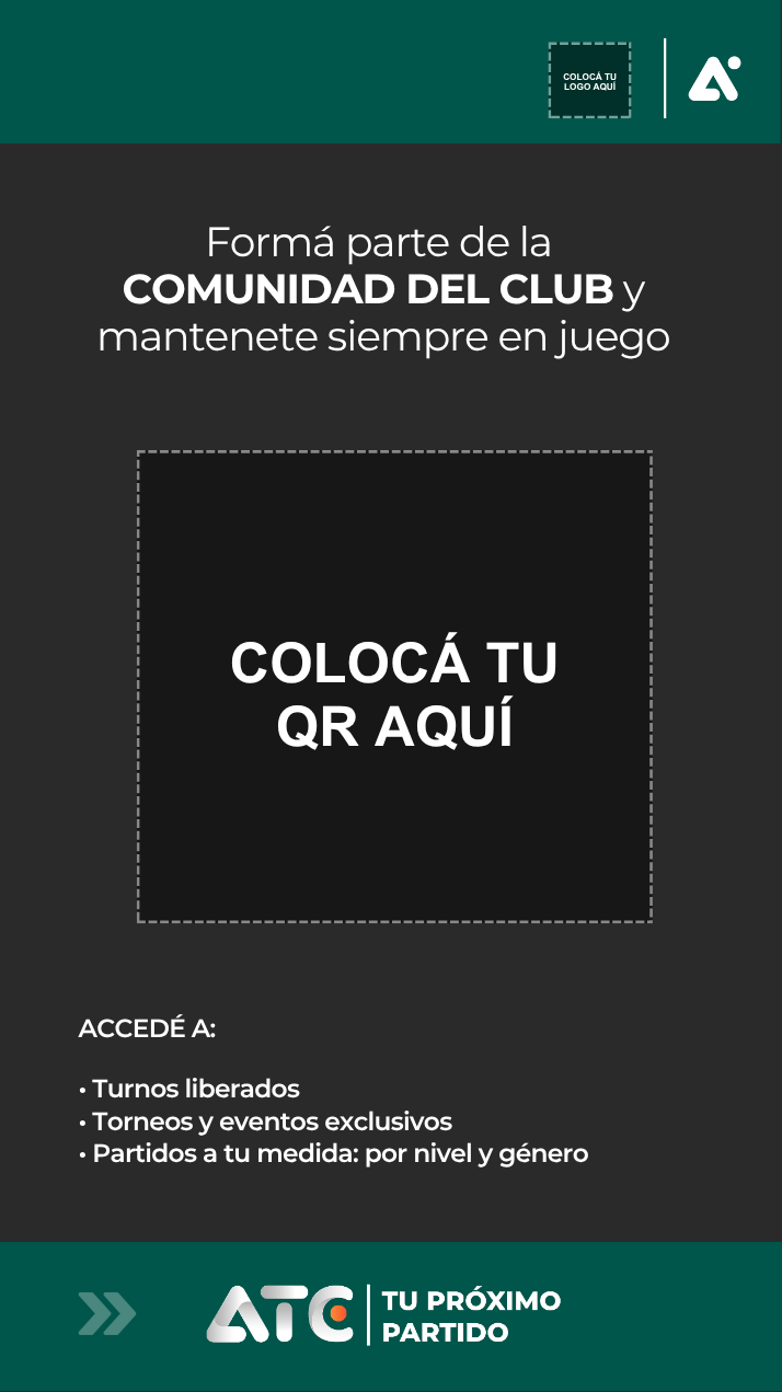 Vista previa de la plantilla Escaneá el QR y unite a la comunidad